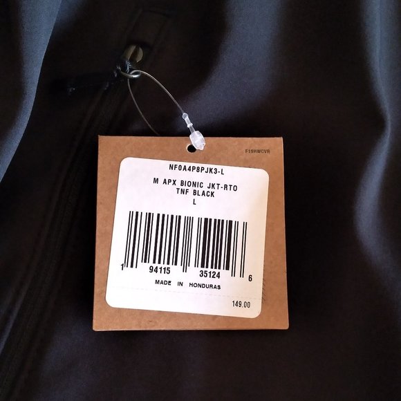 🆕The North Face Men's Apex Bionic Jacket, Large - TNF Black, Brand NEW, Auth. - Picture 6 of 9